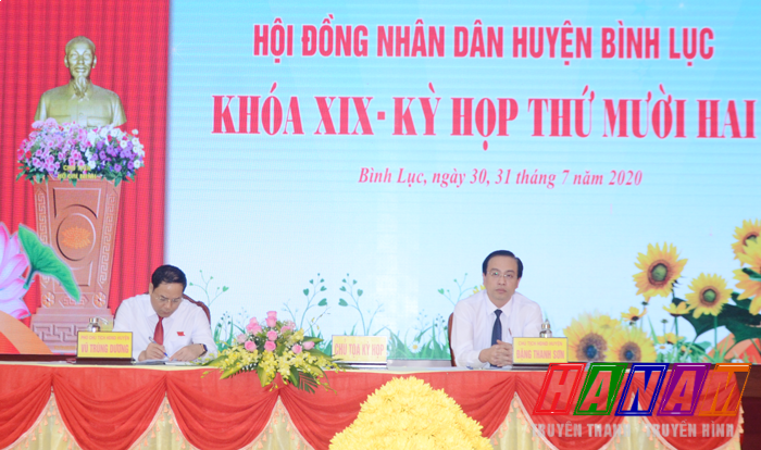 Khai mạc kỳ họp thứ mười hai HĐND huyện Bình Lục khóa XIX