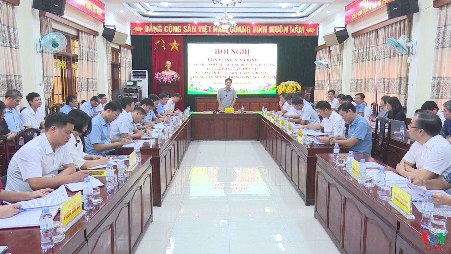 Đoàn công tác UBND Tỉnh làm việc với các phường Duy Tiên, Duy Tân, Duy Hà, Đồng Văn, Tiên Sơn về phát triển KT – XH 8 tháng đầu năm, nhiệm vụ trọng tâm những tháng còn lại năm 2025