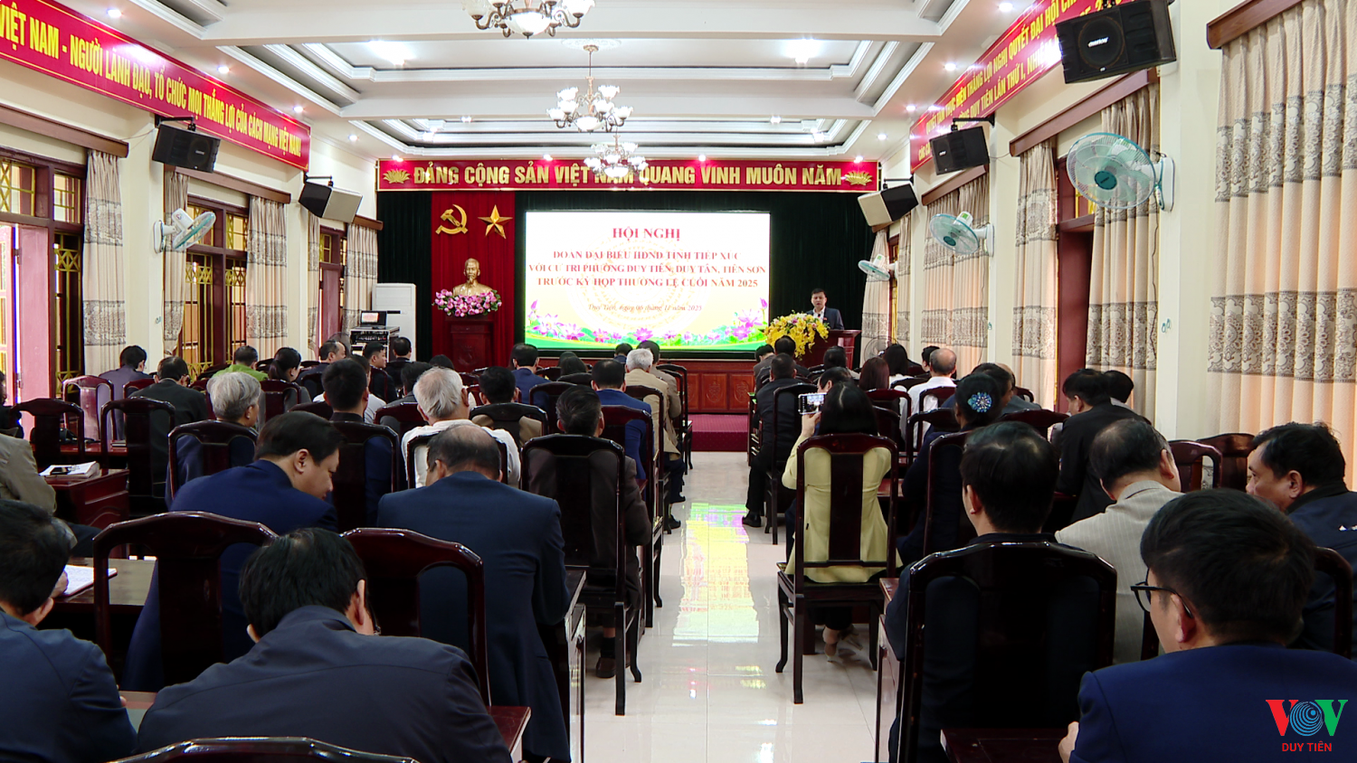 Đoàn Đại biểu HĐND tỉnh tiếp xúc cử tri phường Duy Tiên, Duy Tân, Tiên Sơn